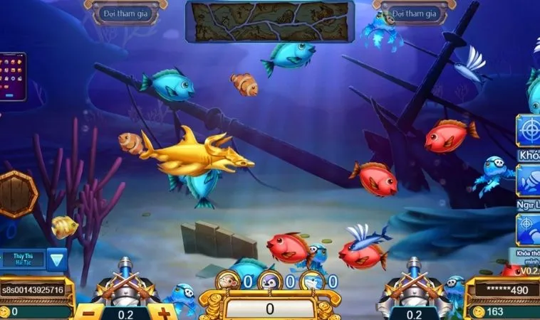 Giao diện chơi Bắn Cá Vua Hải Tặc 988Bet