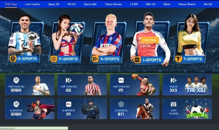 Đa dạng các nhà cung cấp kèo thể thao uy tín tại 988BET