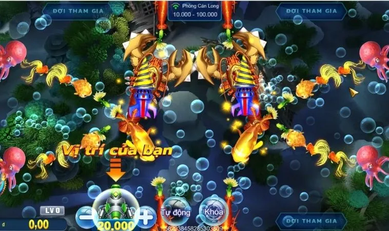 Thiết kế giao diện chơi Bắn Cá Royal Fishing Tại 988Bet trực quan, sinh động