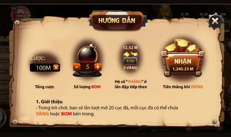 Hướng dẫn chơi game nhanh Cut Stone Tại 988Bet