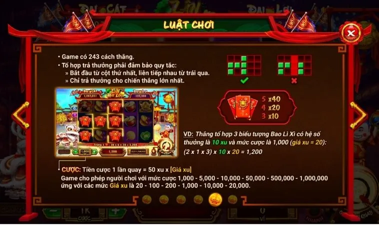Luật chơi Nổ Hũ Lân Hái Lộc Tại 988Bet