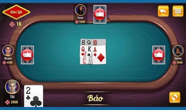 Giao diện chơi Sâm Lốc Nhà Cái 988Bet