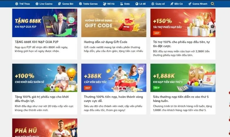 Các chương trình khuyến mãi 988Bet hấp dẫn