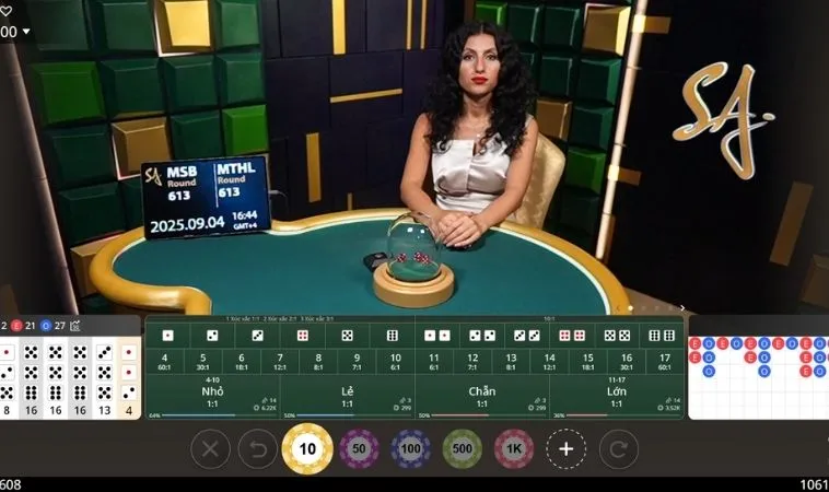 Chơi Tài Xỉu Nhà Cái 988Bet cùng dealer cực kỳ xinh đẹp