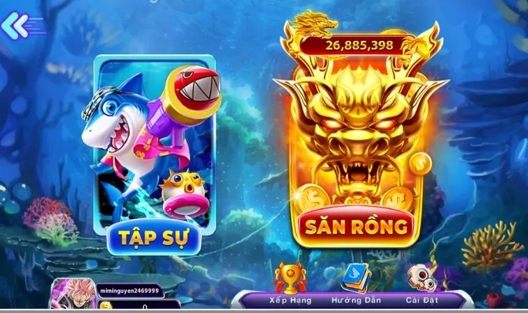 Cách Chơi Vua Bắn Cá Tại 988Bet Giúp Bạn Xưng Vương Biển Cả 2 Các phòng chơi trong game Vua Bắn Cá Tại 988Bet